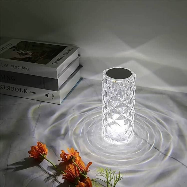 Crystal Led Touch Table Lamp With Remote Control
